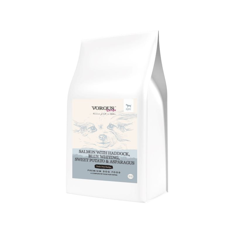 Vorous Salmon With Haddock, Blue Whiting, Sweet Potato & Asparagus Puppy Grain-Free Dry Dog Food
