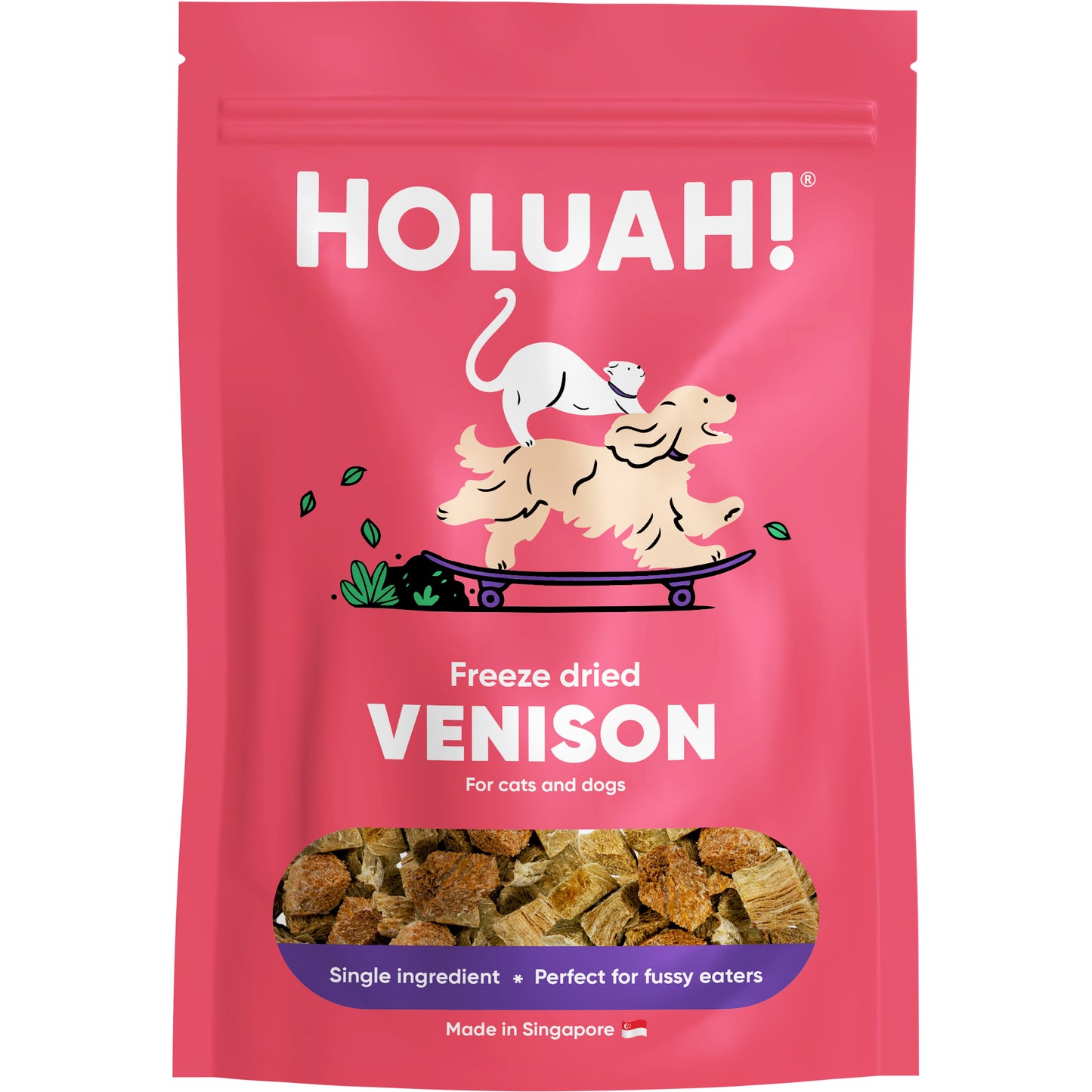 Holuah! Freeze Dried Venison Cat & Dog Treats 50g