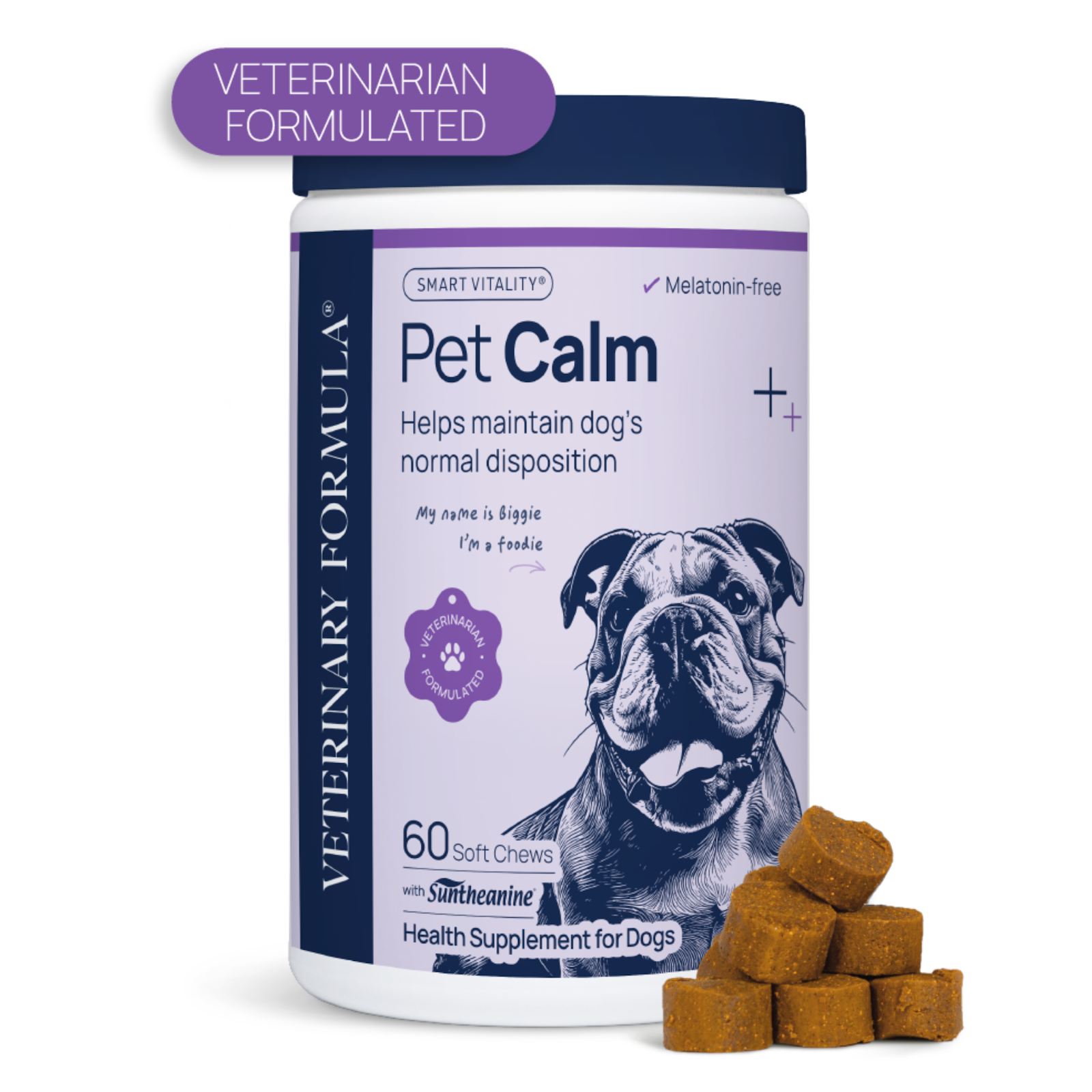 Veterinary Formula Smart Vitality Pet Calm Supplement 60ct