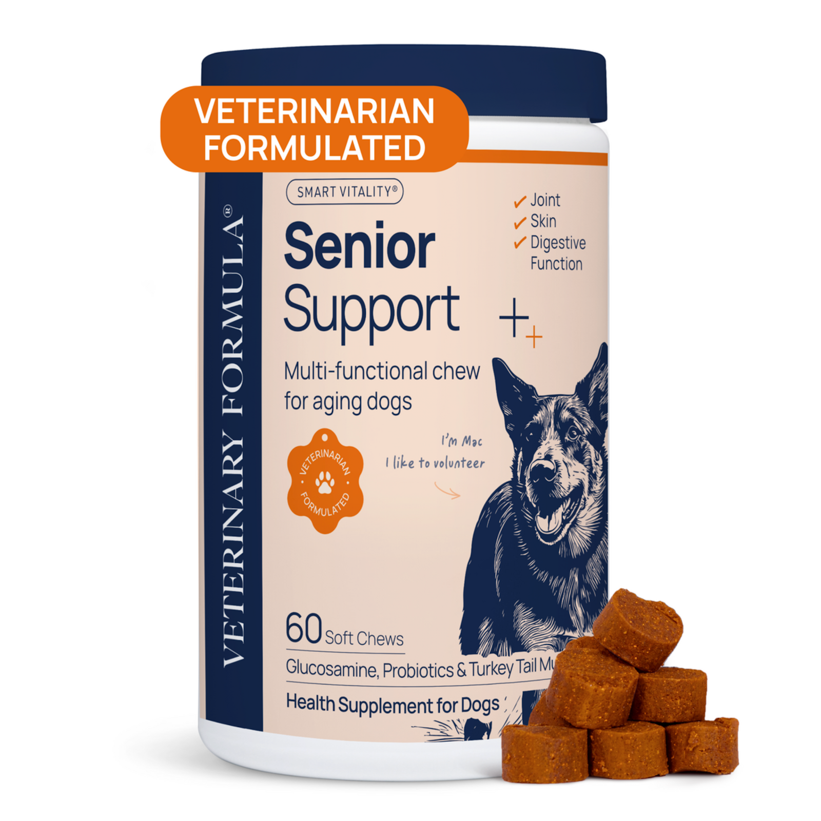 Veterinary Formula Smart Vitality Senior Support Supplement 60ct