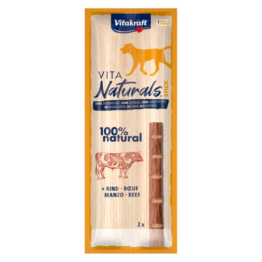 Vitakraft Vita Naturals Dog Sticks Beef 2pcs