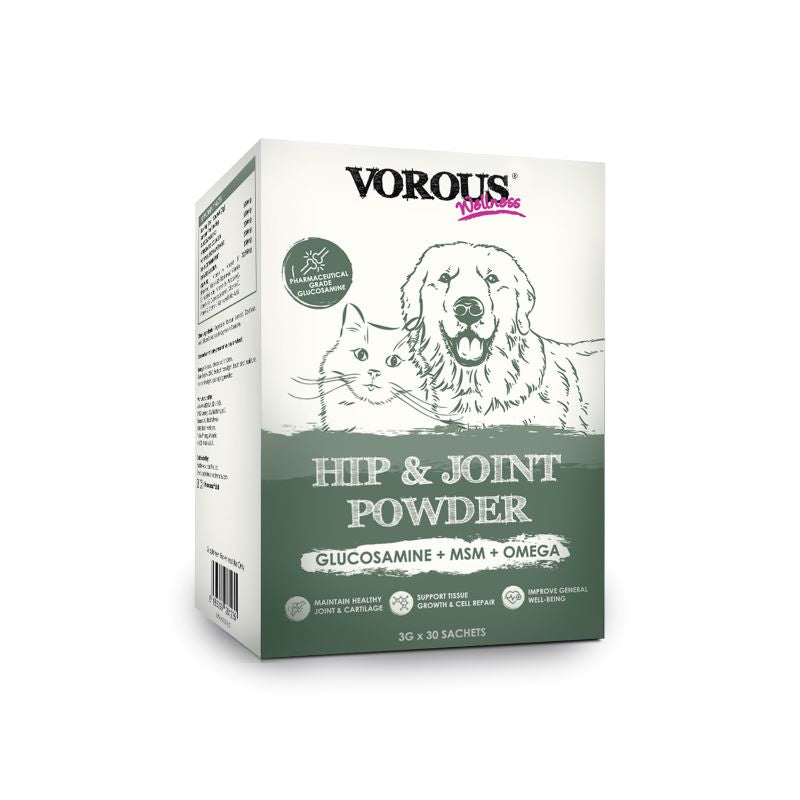 Vorous Hip & Joint Powder Supplement For Cats & Dogs 90g
