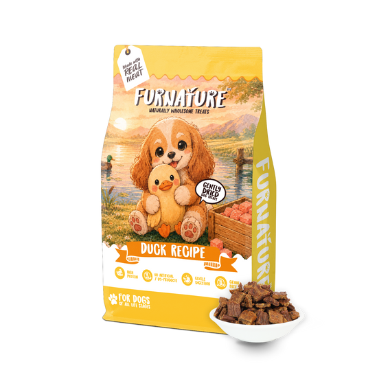 Fur Nature Natural Wholesome Gently Dried Dog Treats - Duck Recipe (200g)