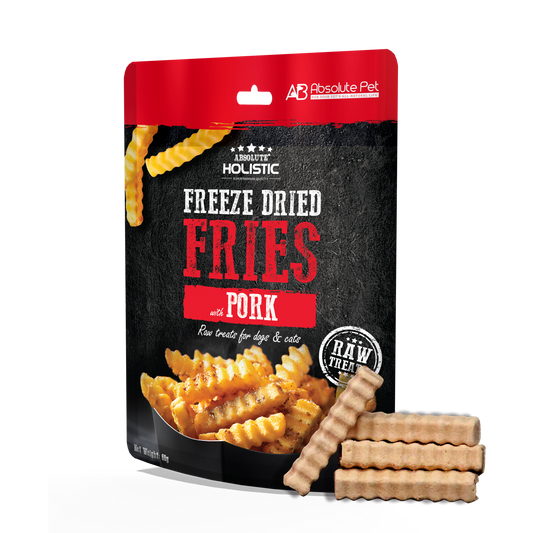 Absolute Holistic Freeze Dried Raw Treats For Cats & Dogs - Pork Fries (60g)