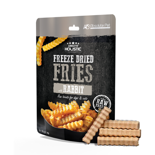 Absolute Holistic Freeze Dried Raw Treats For Cats & Dogs - Rabbit Fries (60g)
