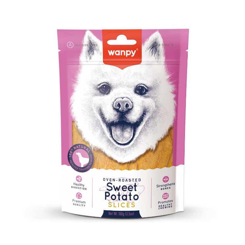 Wanpy Oven-Roasted Sweet Potato Slice For Dogs - 100g
