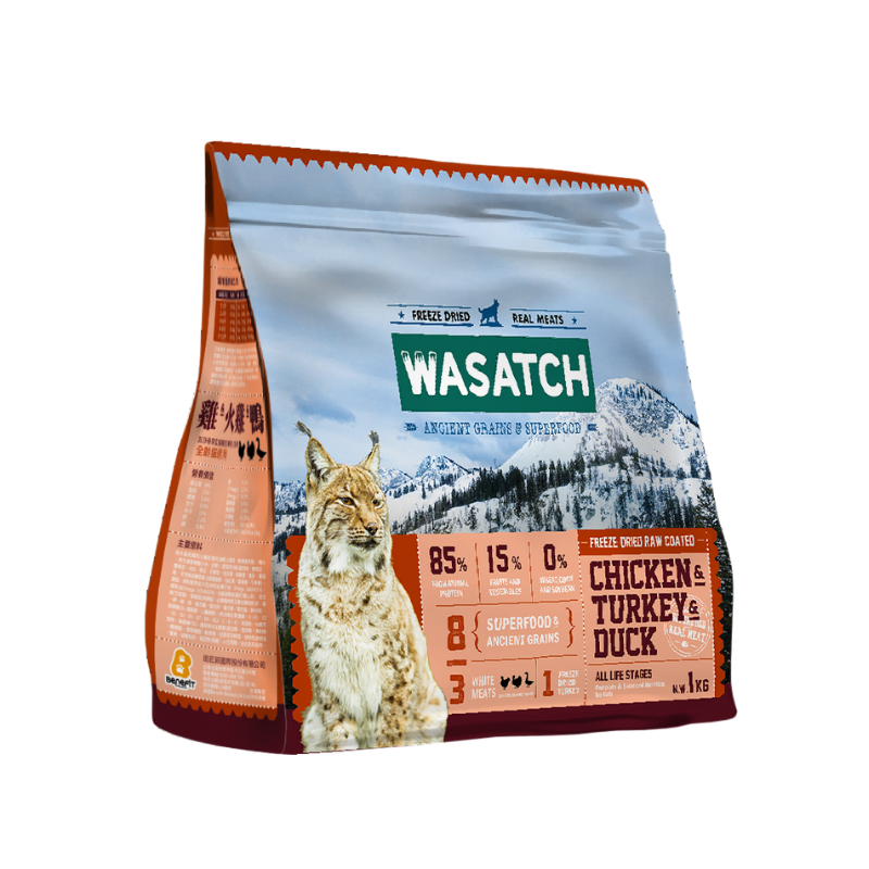 Wasatch Ancient Grain Cat - 3 White Meats (Chicken, Turkey and Duck)