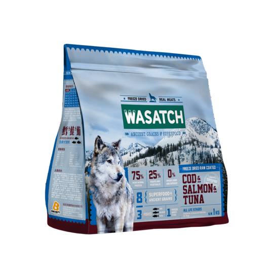 Wasatch Ancient Grain Dog - 3 Fishes (Cod, Salmon and Tuna)