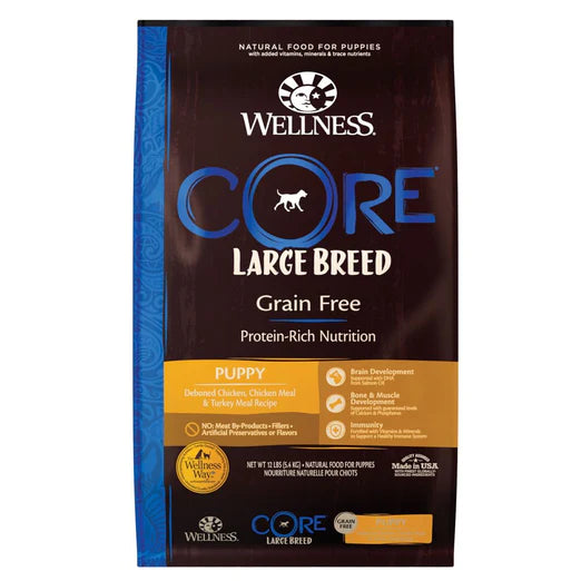 Wellness Dog Core Grain Free Large Breed Puppy 24lbs