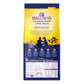 Large yellow bag of Wellness Complete Health Large Breed Dry Dog Food with a man and dog silhouette.