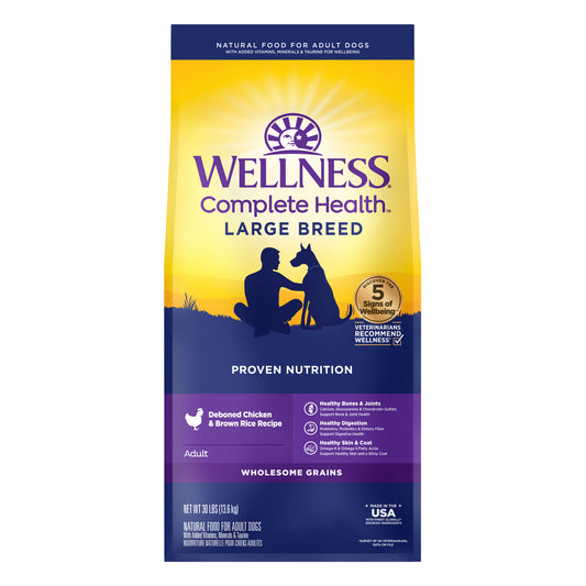Wellness Complete Health Adult Large Breed Dry Dog Food 30lb