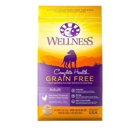 Wellness Complete Health Grain Free Adult Deboned Chicken & Chicken Meal Recipe Dry Dog Food