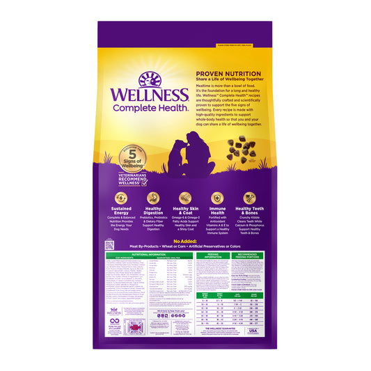 Wellness Complete Health Grain Free Lamb & Lamb Meal Recipe Dry Dog Food 24lb