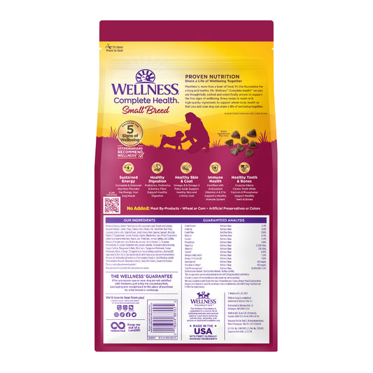 Wellness Complete Health Grain Free Small Breed Dry Dog Food