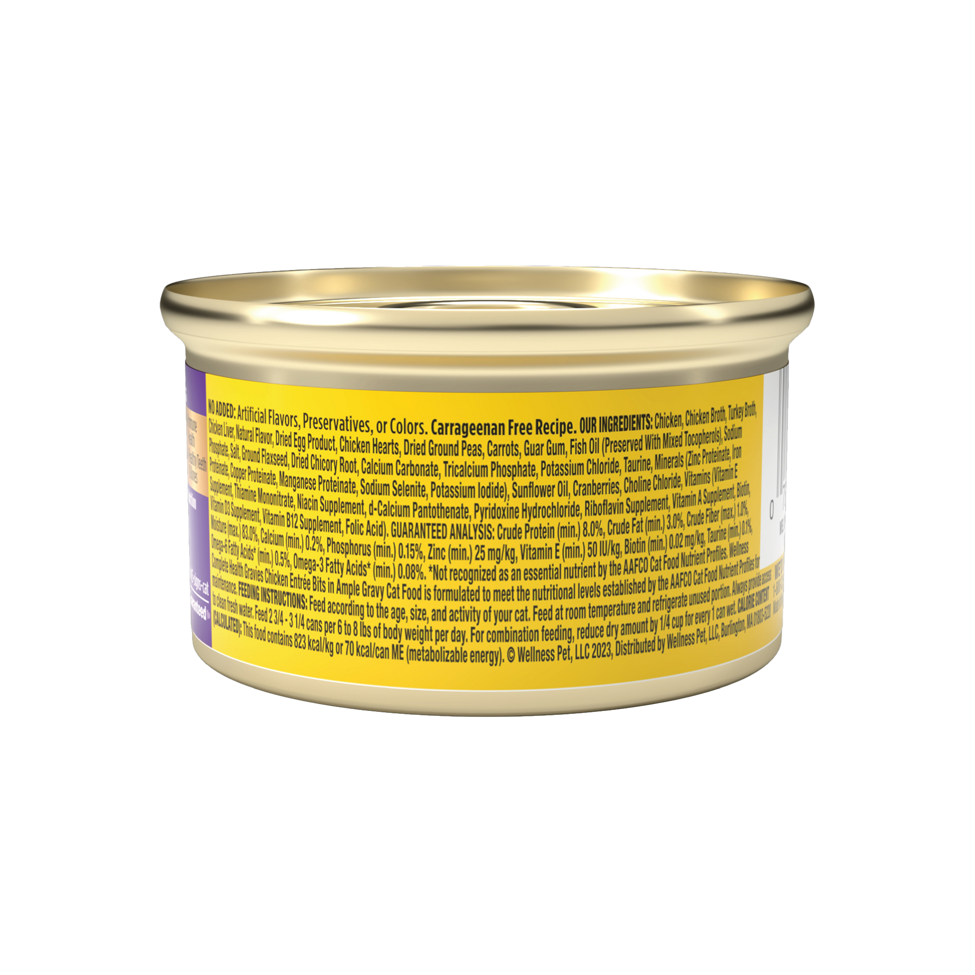 Wellness Complete Health Gravies Chicken Dinner Canned Wet Cat Food 3oz