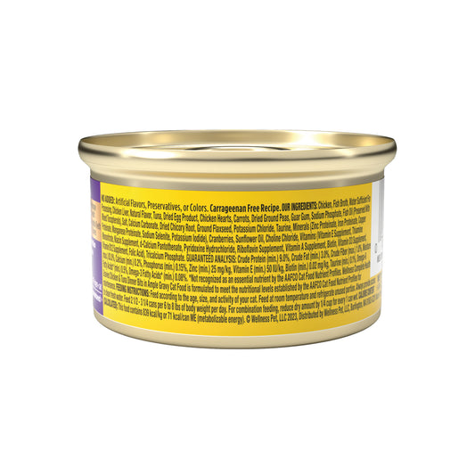 Wellness Complete Health Gravies Chicken & Tuna Dinner Canned Cat Food 3oz