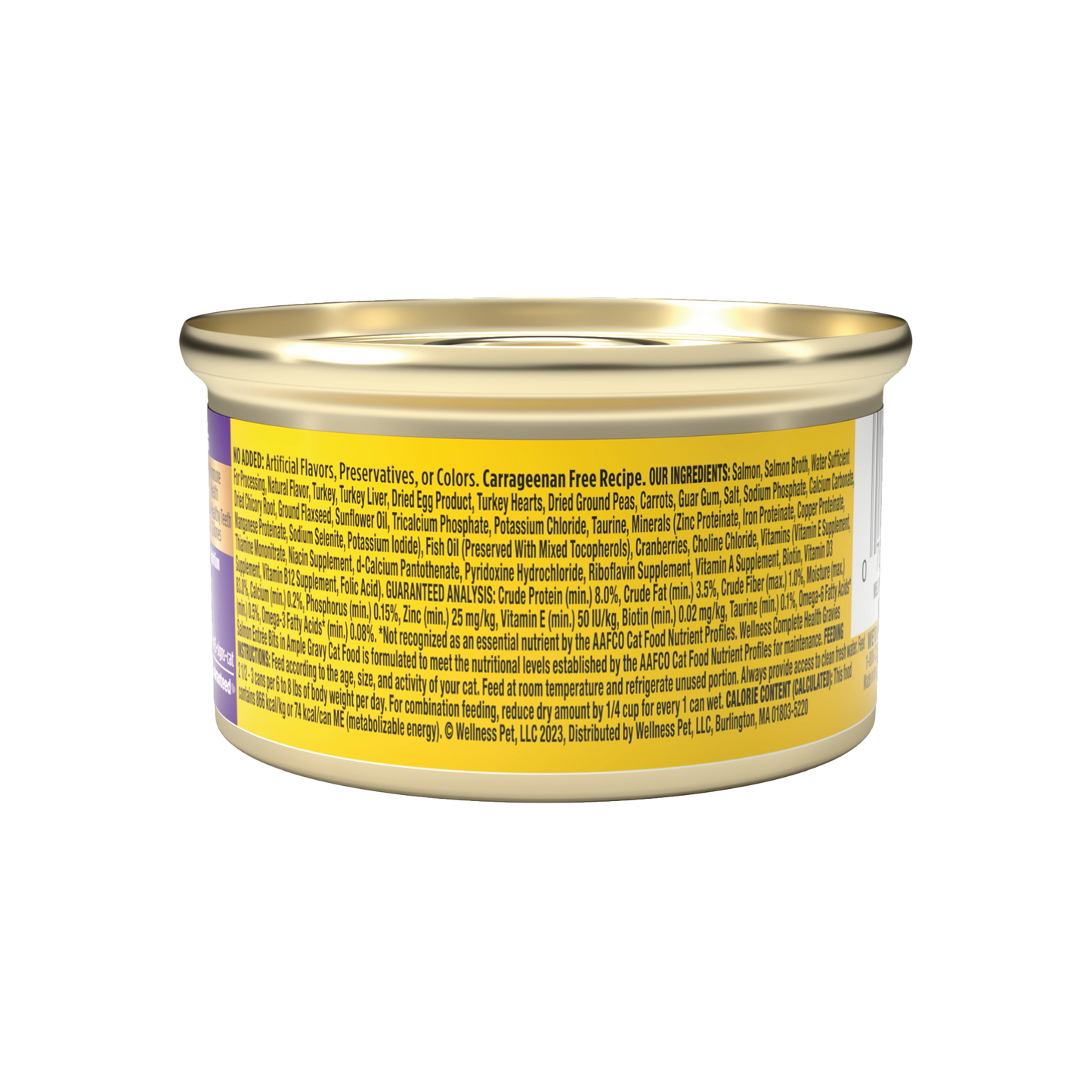 Wellness Complete Health Gravies Salmon Dinner Canned Wet Cat Food 3oz