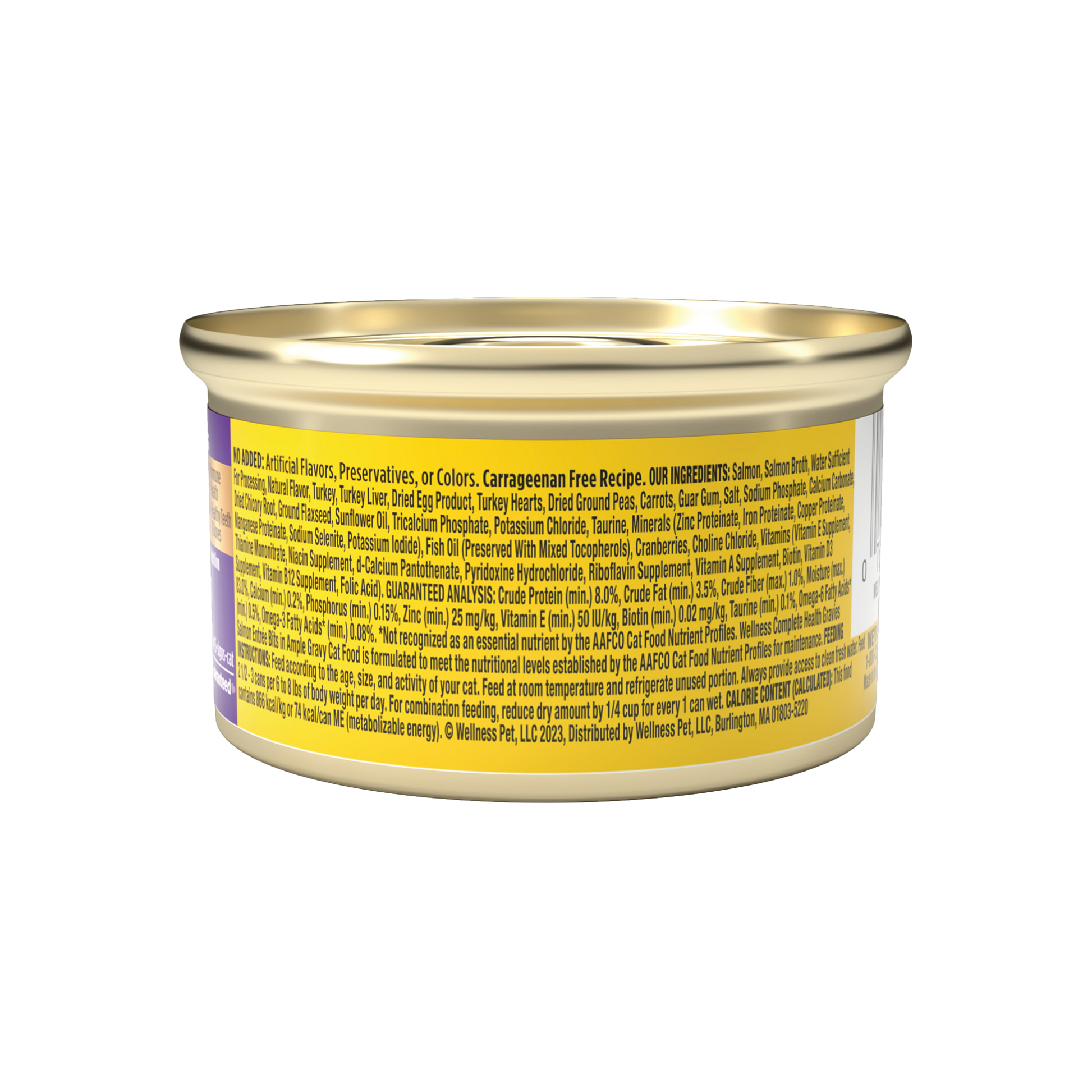 Wellness Complete Health Gravies Salmon Dinner Canned Wet Cat Food 3oz