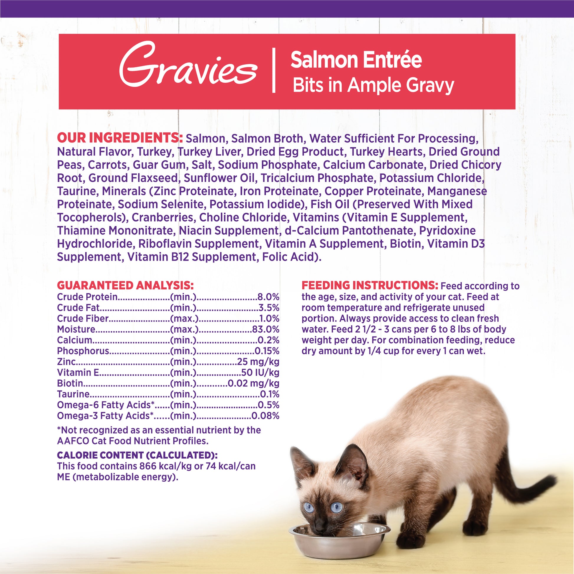 Wellness Complete Health Gravies Salmon Dinner Canned Wet Cat Food 3oz
