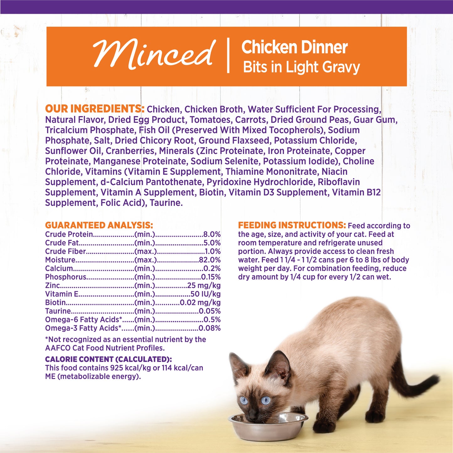 Wellness Complete Health Minced Chicken Dinner Canned Wet Cat Food 5.5oz