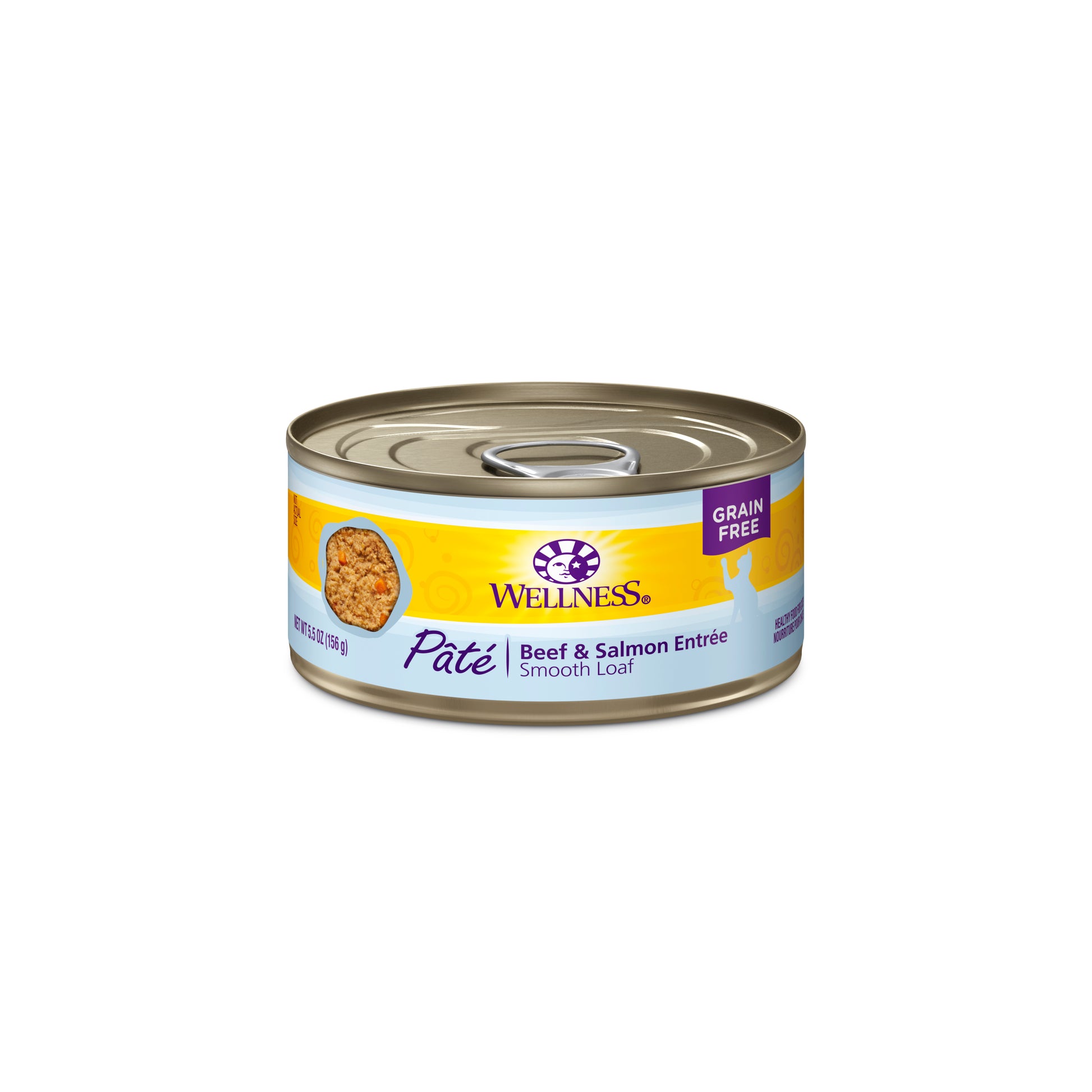 Wellness Complete Health Pate Beef & Salmon Wet Cat Food 5.5oz