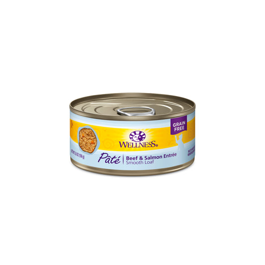 Wellness Complete Health Pate Beef & Salmon Wet Cat Food 5.5oz