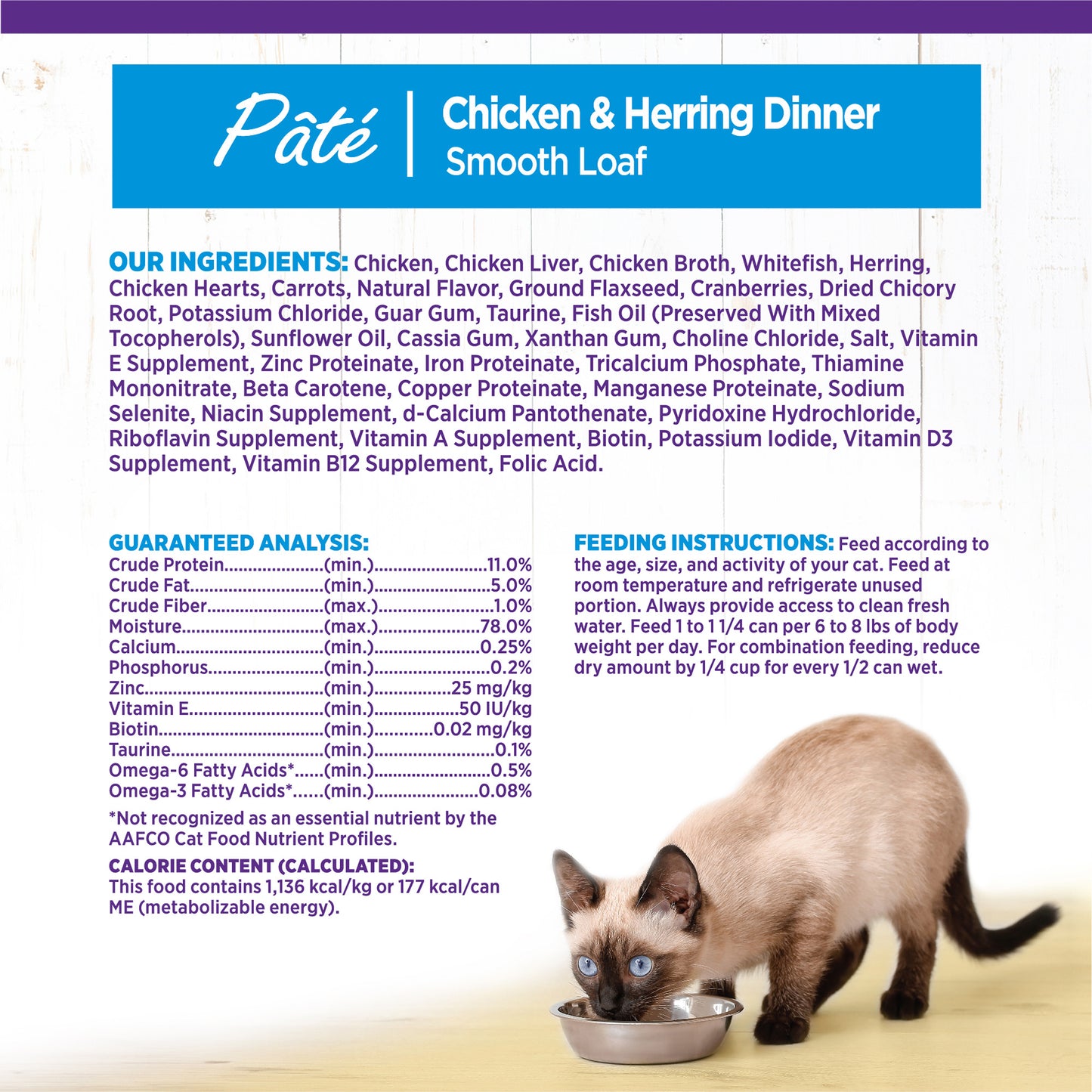 Wellness Complete Health Pate Chicken & Herring Wet Cat Food 5.5oz