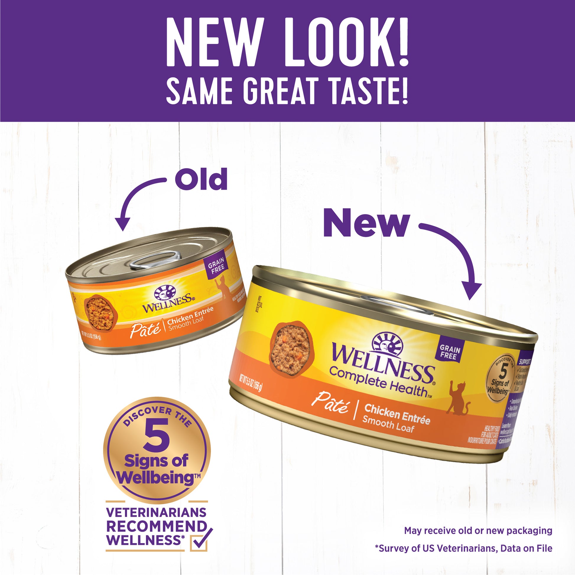 Wellness Complete Health Pate Chicken Wet Cat Food 5.5oz