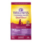 Wellness Complete Health Small Breed Age Advantage Senior Dry Dog Food 4lb bag with a sunset graphic.
