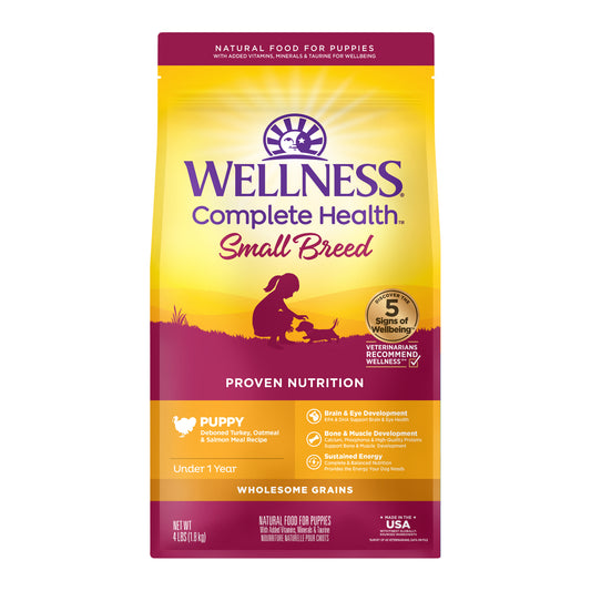 Wellness Complete Health Small Breed Just For Puppy Dry Dog Food 4lb