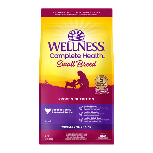 Wellness Complete Health Small Breed Turkey & Oatmeal Dry Dog Food