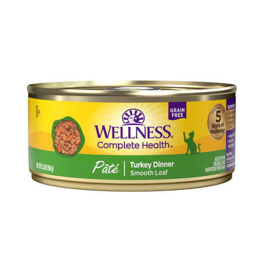 Wellness Complete Health Turkey Pate Wet Cat Canned Food 5.5oz