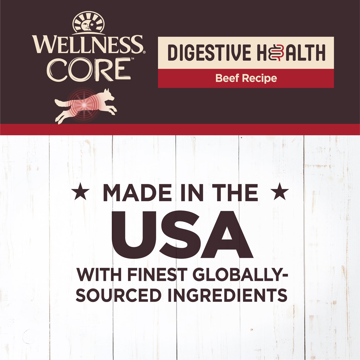 Wellness Core Digestive Health Pate Beef Wet Dog Food 13oz