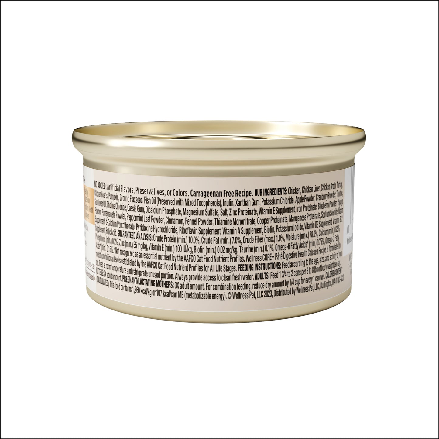 Wellness Core+ Digestive Health Pate Chicken Wet Cat Food 3oz