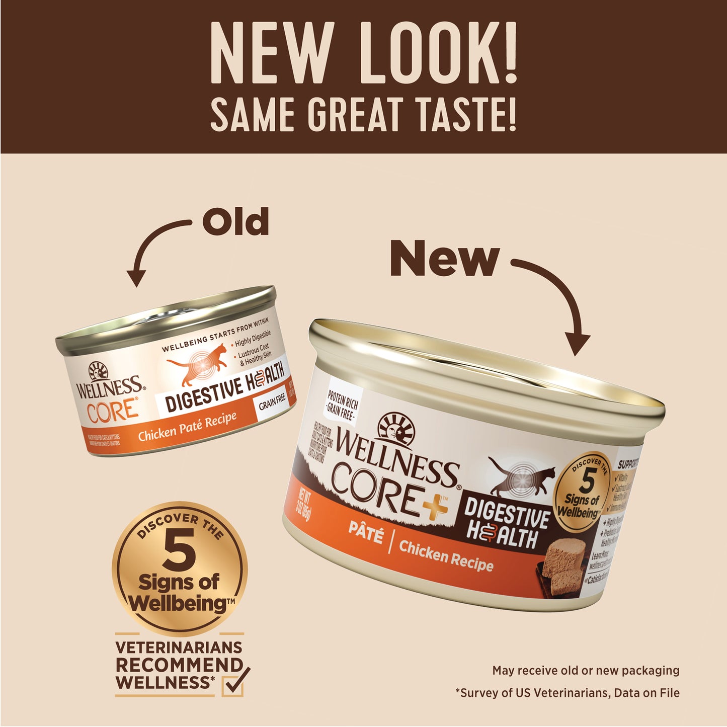 Wellness Core+ Digestive Health Pate Chicken Wet Cat Food 3oz