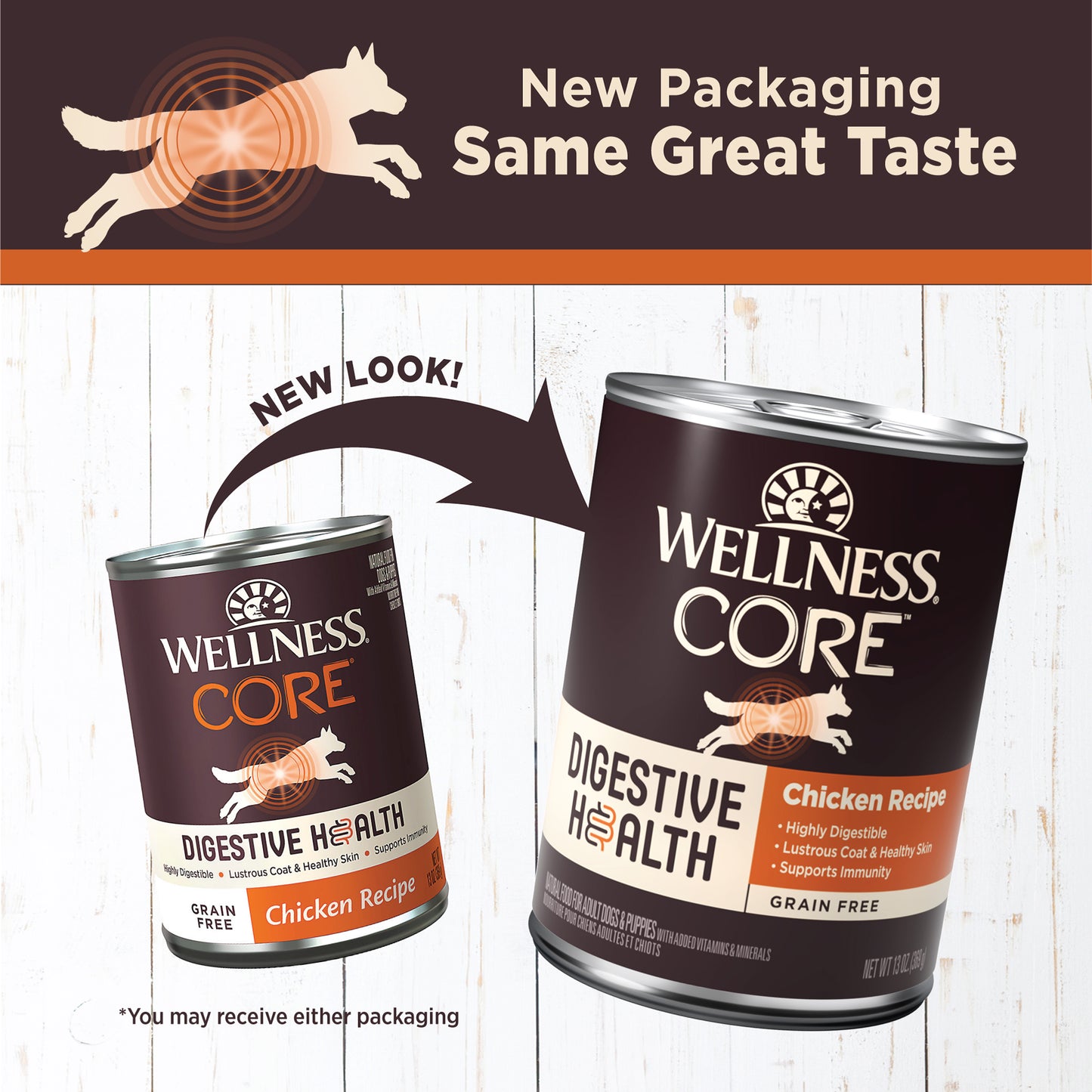 Wellness Core Digestive Health Pate Chicken Wet Dog Food 13oz