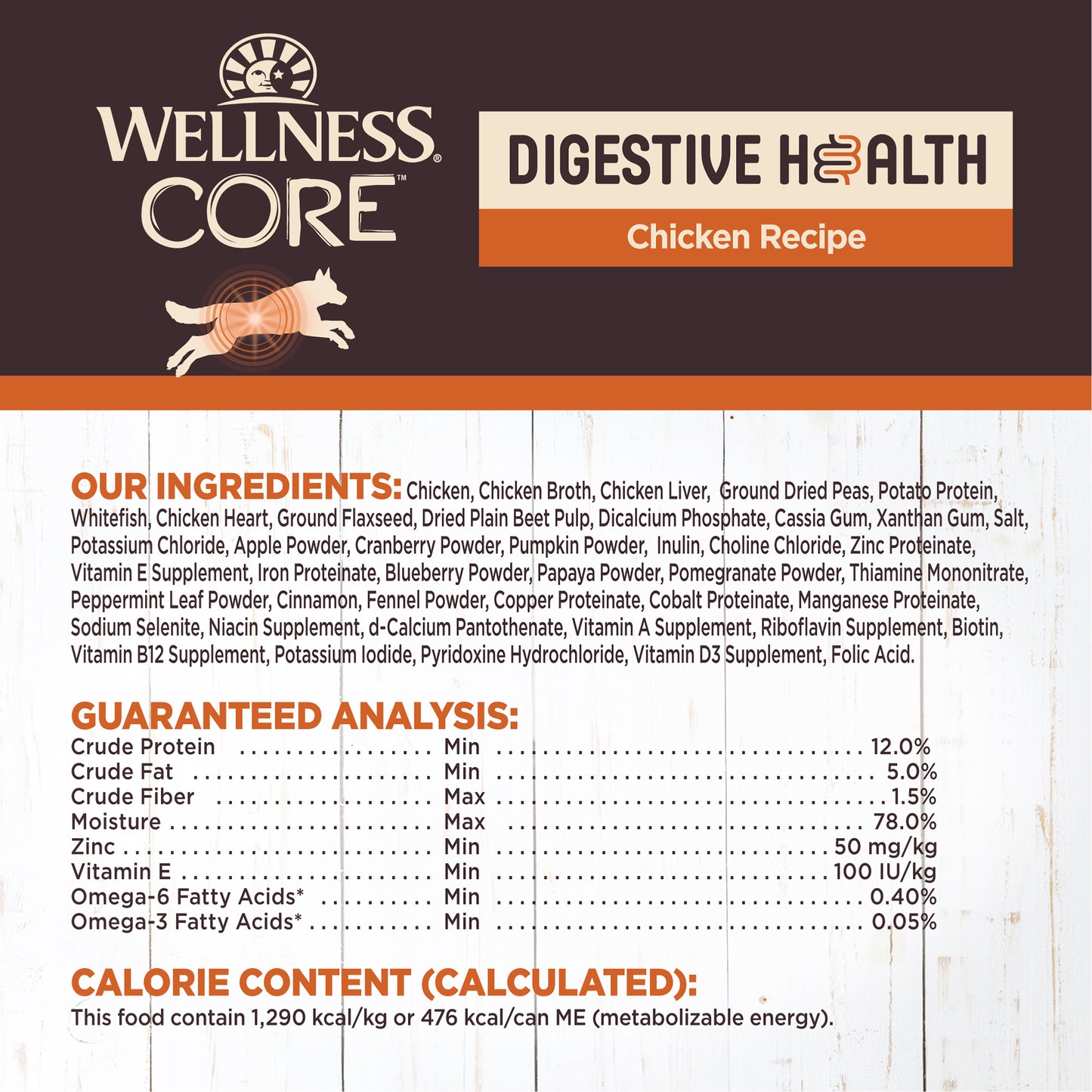 Wellness Core Digestive Health Pate Chicken Wet Dog Food 13oz