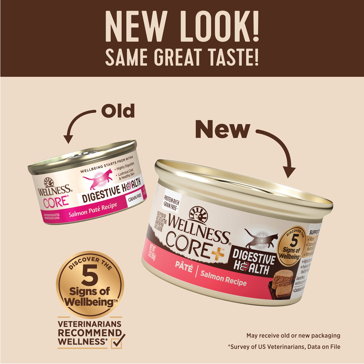 Wellness Core+ Digestive Health Pate Salmon Wet Cat Food 3oz