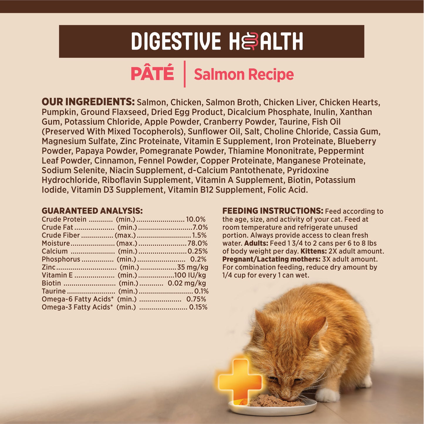 Wellness Core+ Digestive Health Pate Salmon Wet Cat Food 3oz