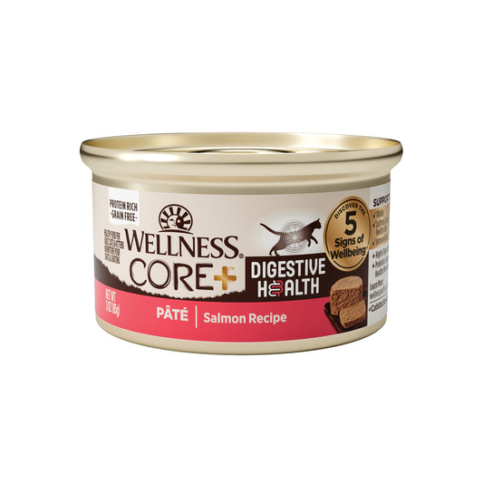 Wellness Core+ Digestive Health Pate Salmon Wet Cat Food 3oz