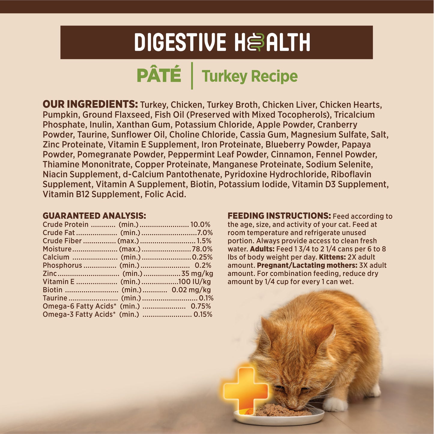 Wellness Core+ Digestive Health Pate Turkey Wet Cat Food 3oz
