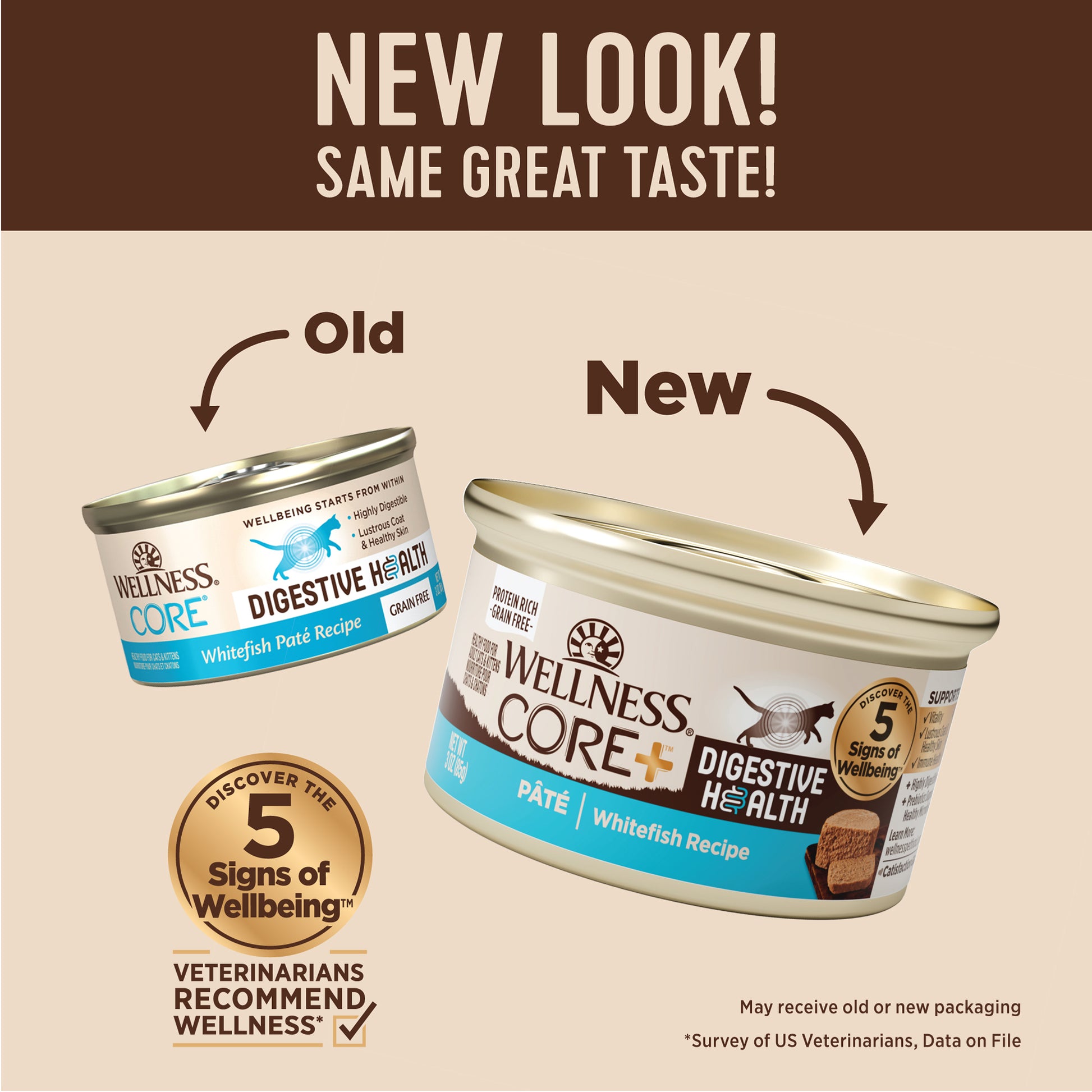 Wellness Core+ Digestive Health Pate Whitefish Wet Cat Food 3oz