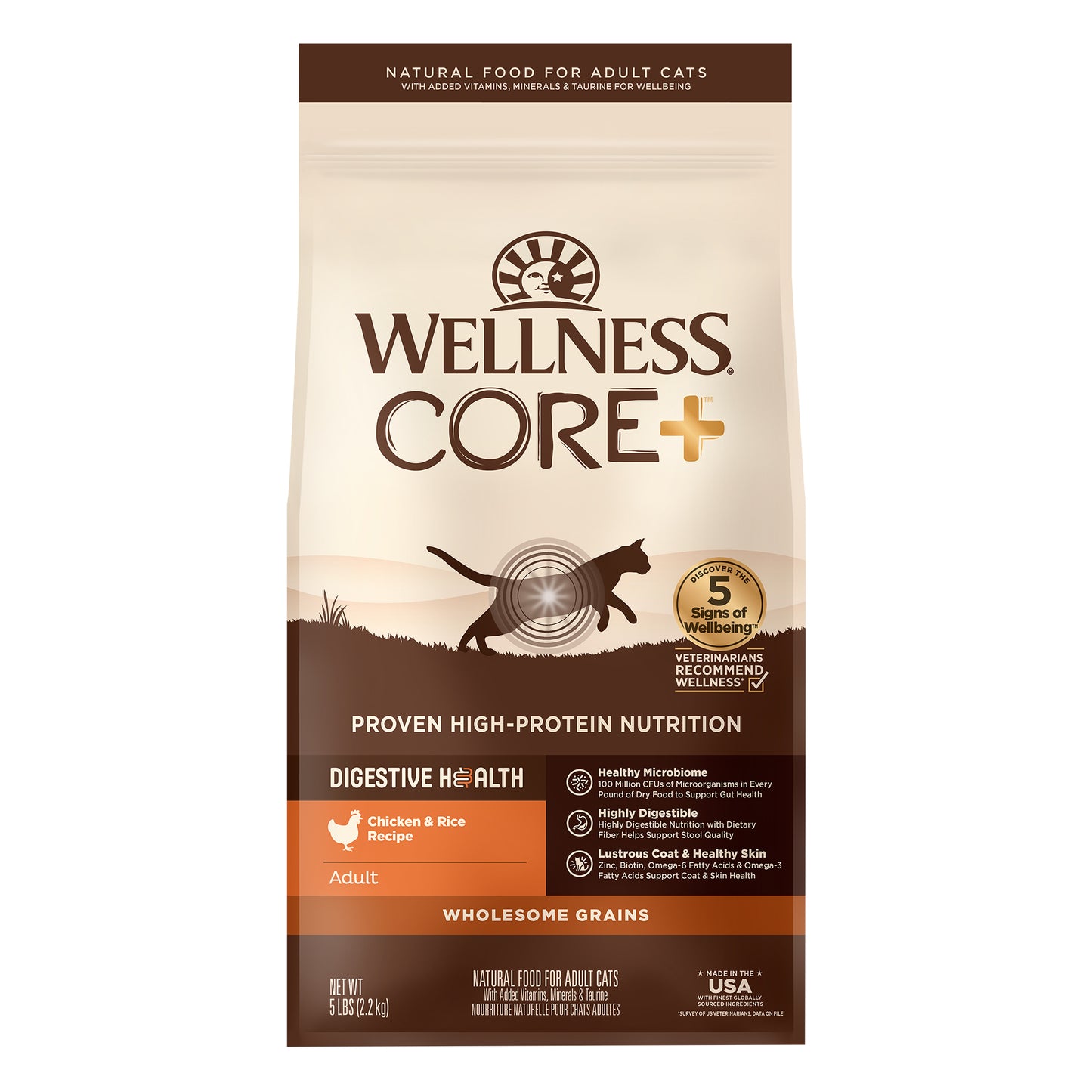 Wellness Core Digestive Health With Wholesome Grains Chicken Recipe Dry Cat Food