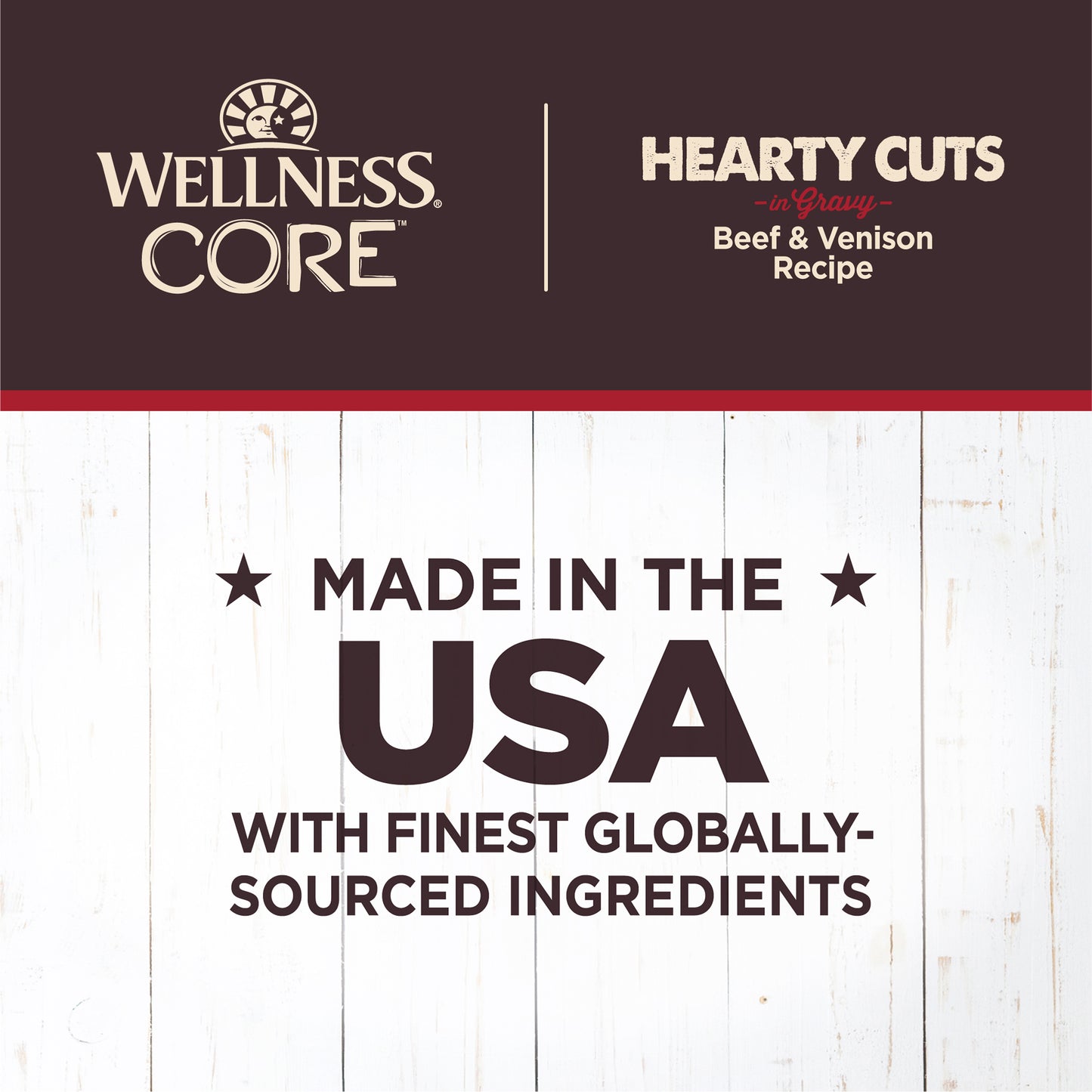 Wellness Core Grain-free Hearty Cuts In Gravy Gravy Beef & Venison Wet Dog Food 12.5oz