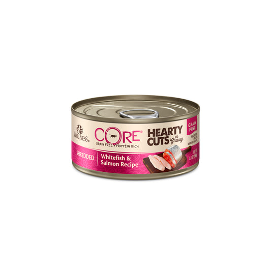 Wellness Core Hearty Cuts Shredded Whitefish & Salmon Canned Wet Cat Food 5.5oz