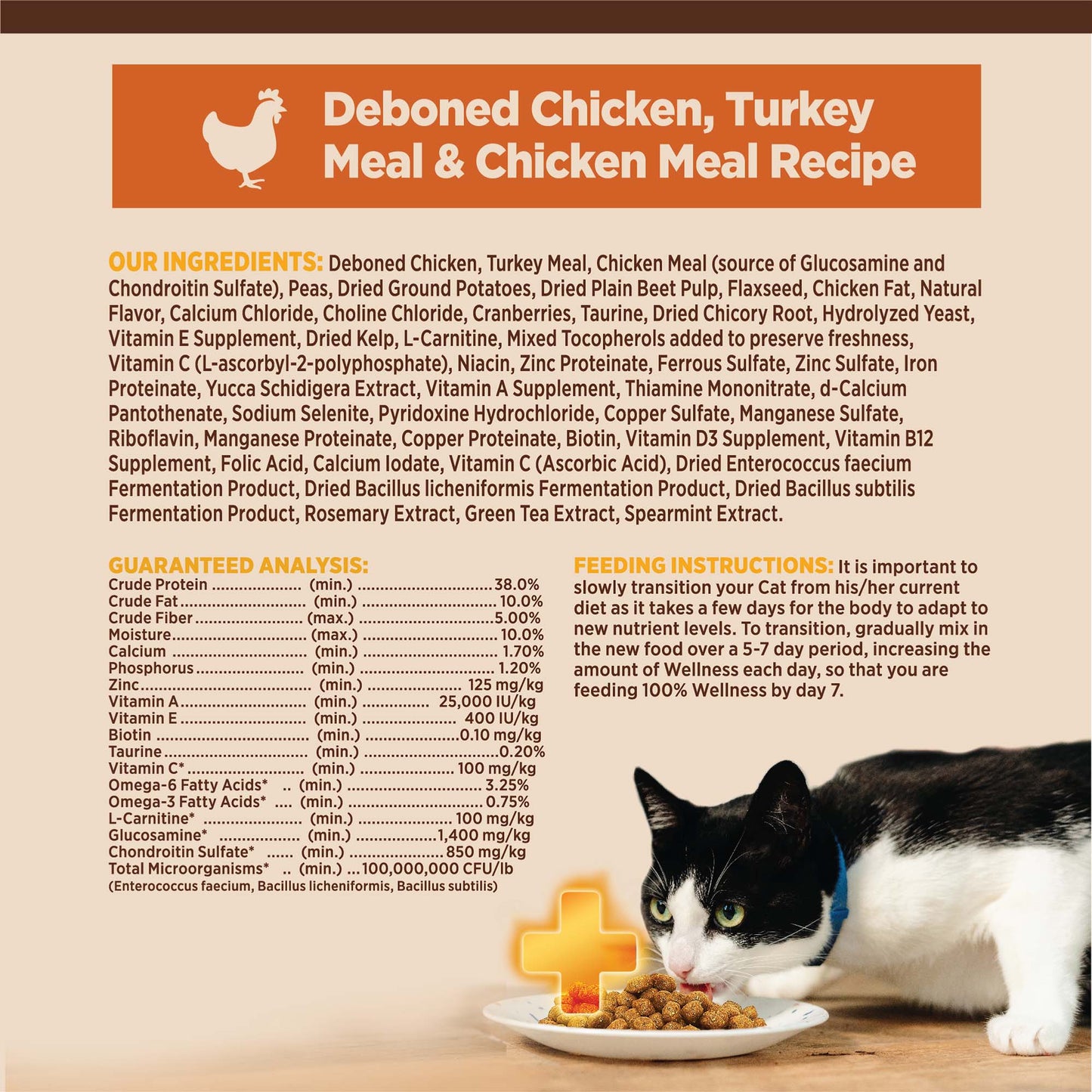 Wellness Core Indoor Deboned Chicken, Turkey & Chicken Meals Dry Cat Food
