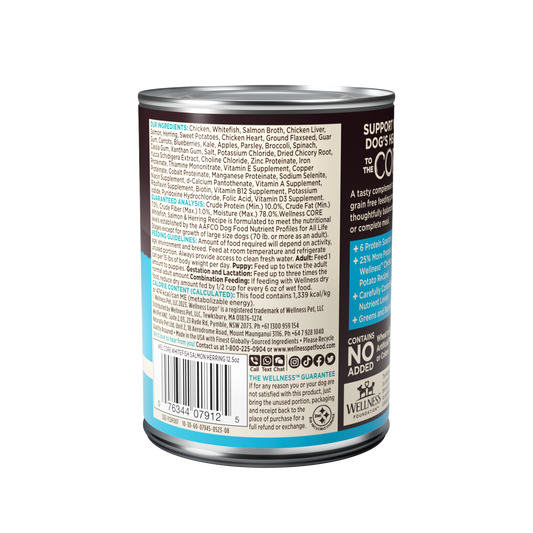 Wellness Core Salmon, Whitefish & Herring Formula Wet Dog Food 12.5oz
