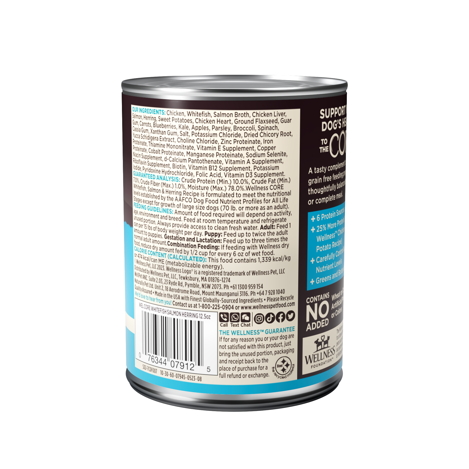 Wellness Core Salmon, Whitefish & Herring Formula Wet Dog Food 12.5oz