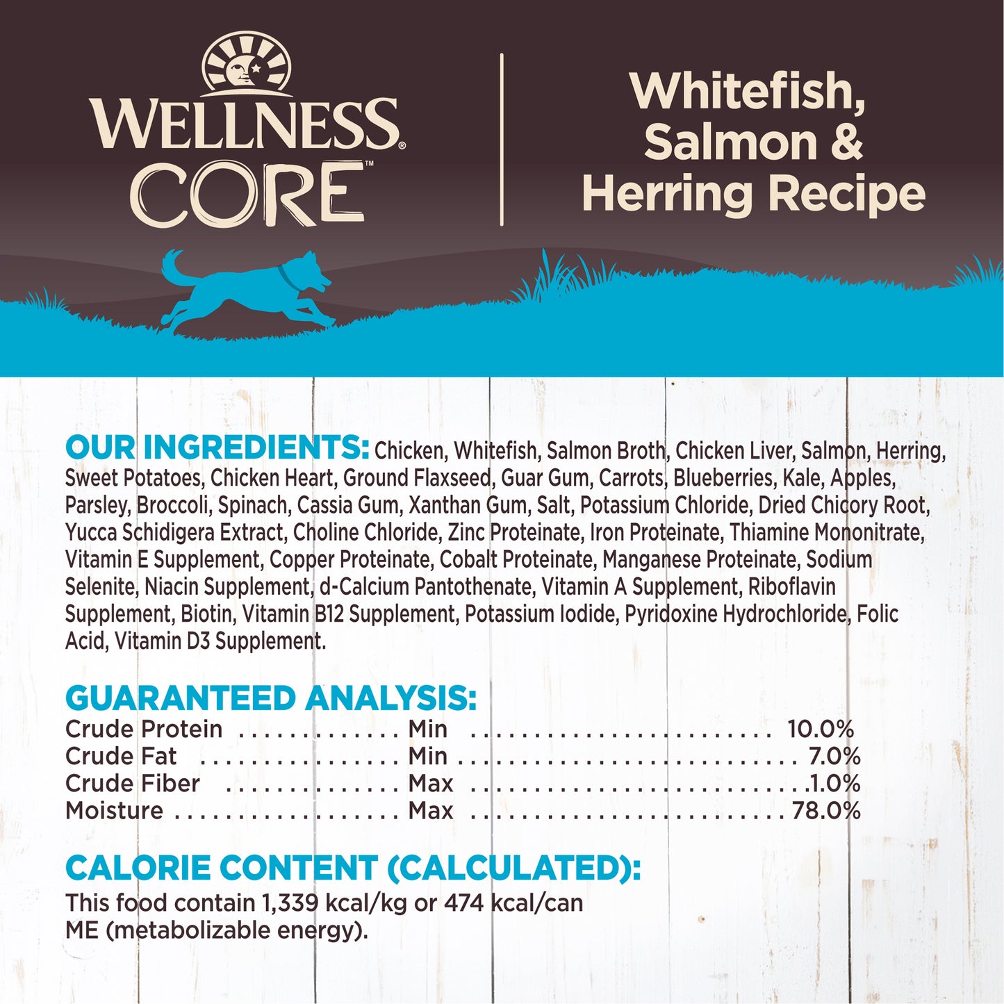 Wellness Core Salmon, Whitefish & Herring Formula Wet Dog Food 12.5oz