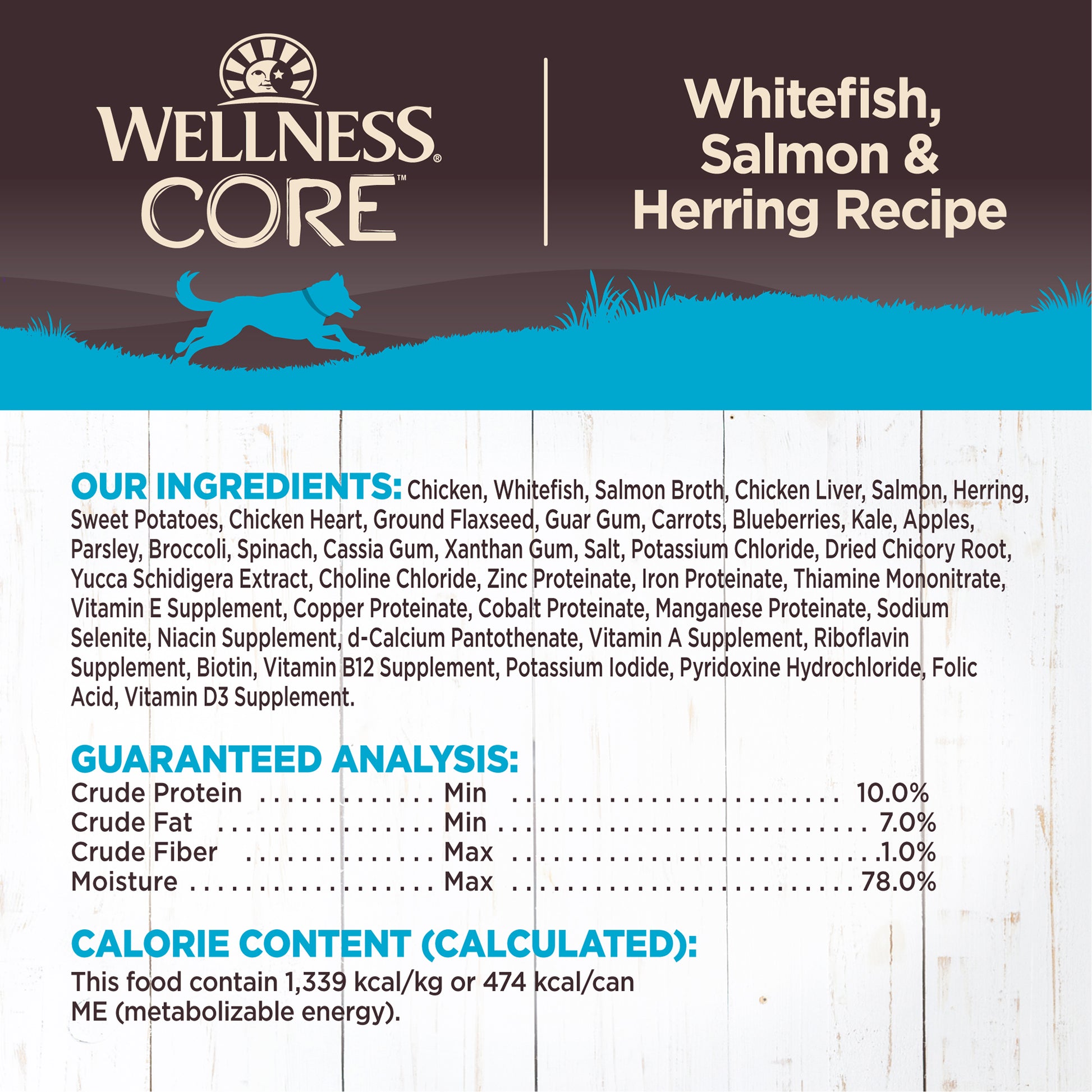 Wellness Core Salmon, Whitefish & Herring Formula Wet Dog Food 12.5oz
